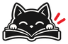 HIKARI Cat Reading a Book Mark